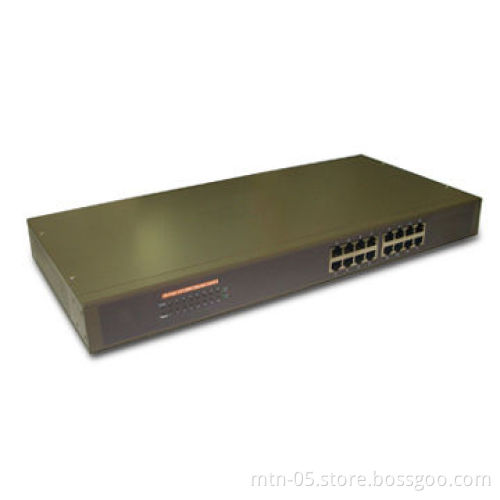16-port Web Smart Management Ethernet Switch, Supports SNMP V1/V2/V3, Broadcast Storm Control